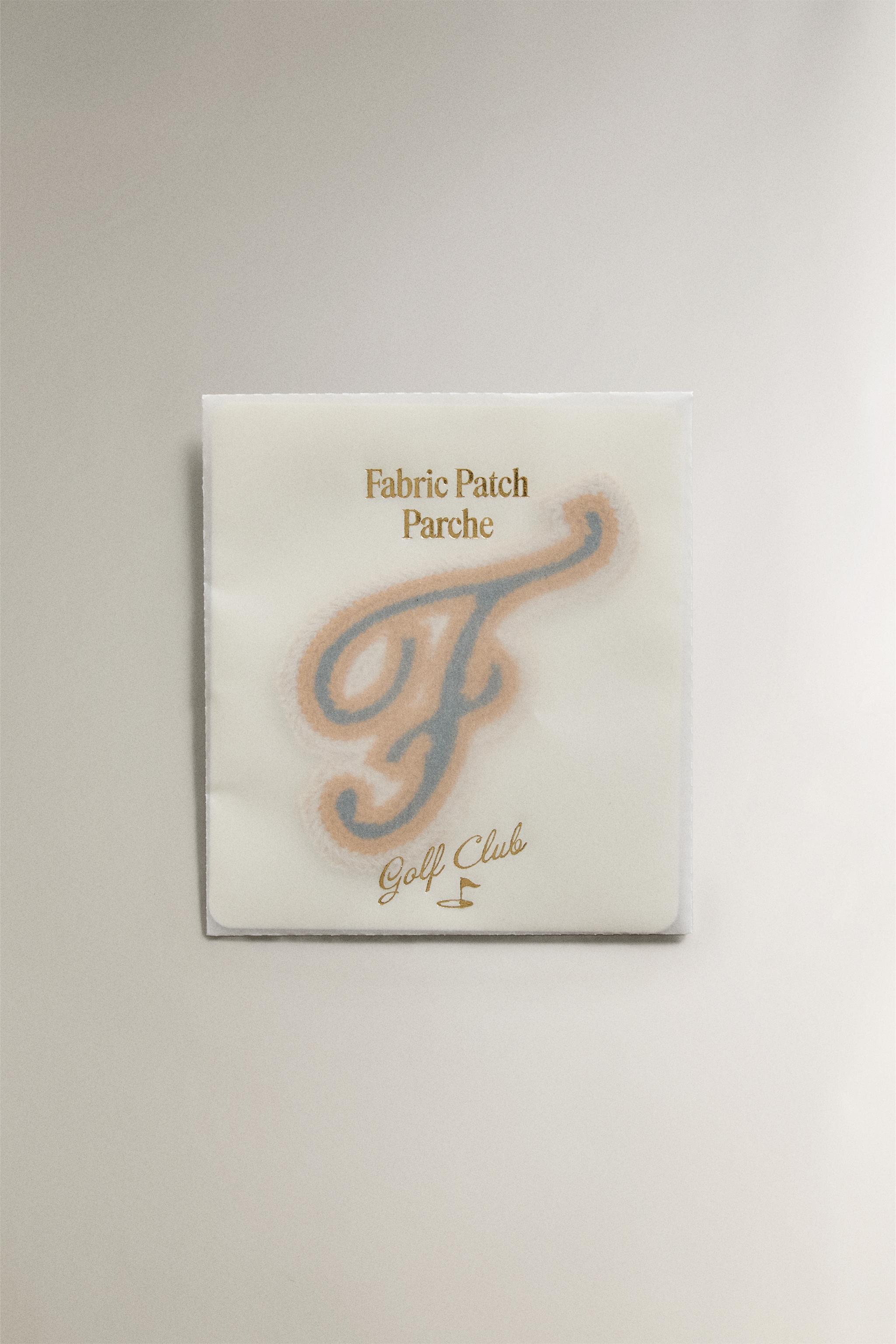COTTON LETTER F PATCH